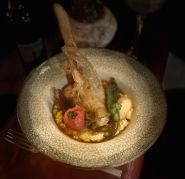 LAMB SHANK WITH MASHED POTATOES