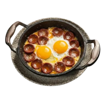 Eggs with Turkish Sausage (Sucuk)